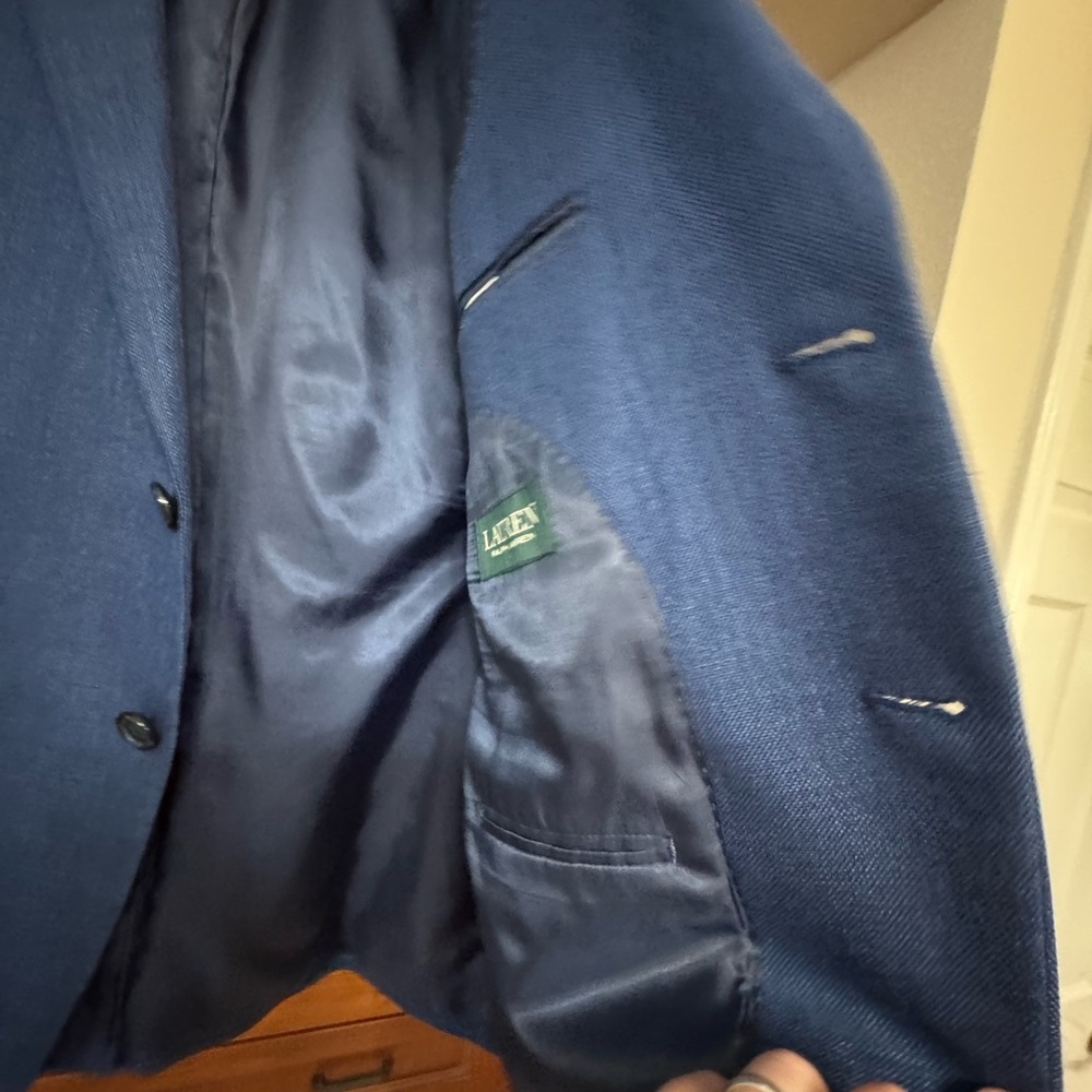 Men’s blue Two-Button Blazer - Picture 4 of 7